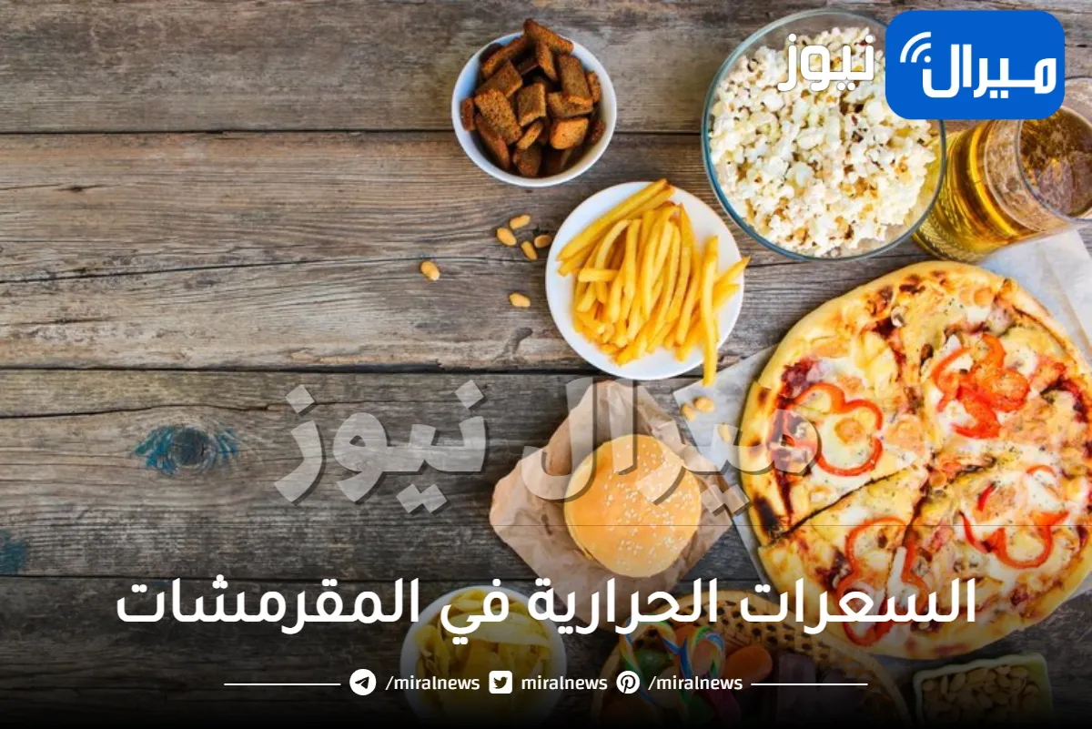 السعرات الحرارية في المقرمشات المملحة والمحمصة والسورية
