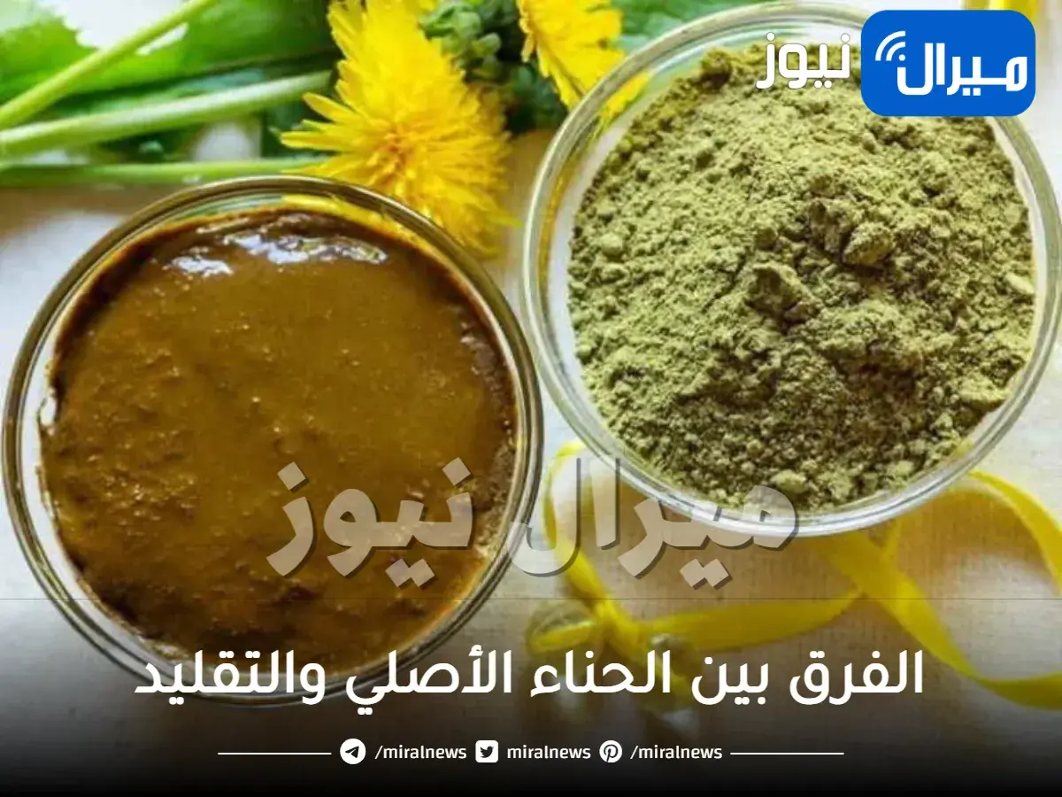 الفرق بين الحناء الأصلي والتقليد