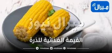 القيمة الغذائية للذرة