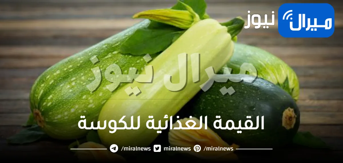 القيمة الغذائية للكوسة
