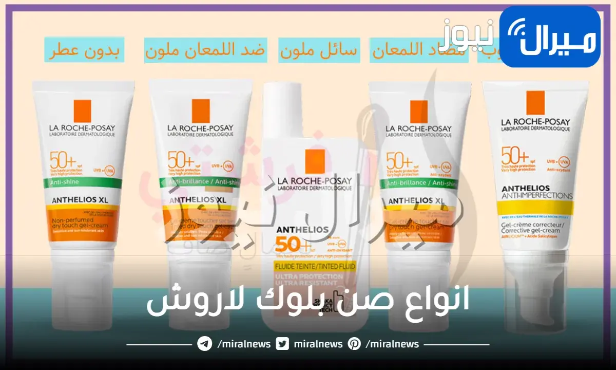 انواع صن بلوك لاروش ومميزاته وعيوبه