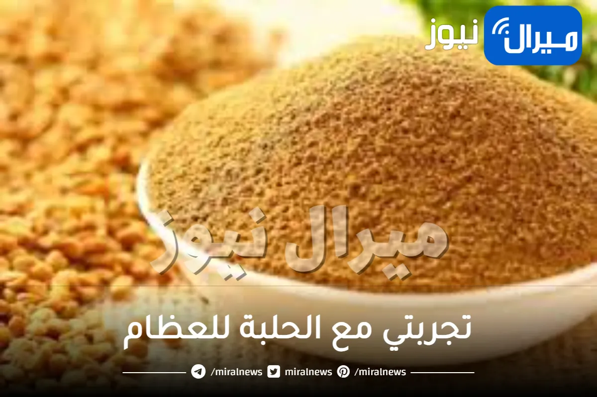تجربتي مع الحلبة للعظام