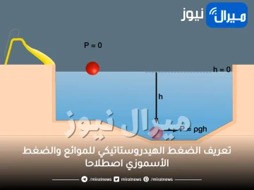 تعريف الضغط الهيدروستاتيكي للموائع والضغط الأسموزي اصطلاحا