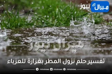 تفسير حلم نزول المطر بغزارة للعزباء