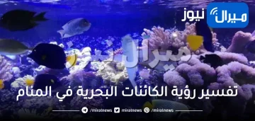 تفسير رؤية الكائنات البحرية في المنام