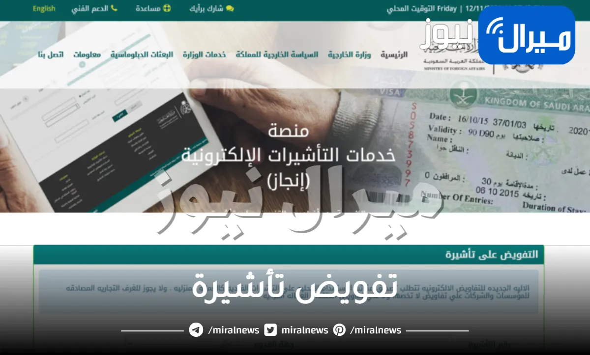 تفويض تأشيرة