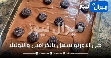 حلى الاوريو سهل بالكراميل والنوتيلا بدون فرن بوصفات على اد الايد