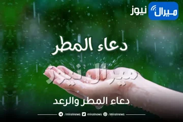 دعاء المطر والرعد ولقضاء الحوائج