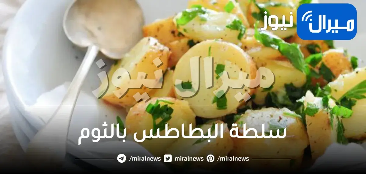سلطة البطاطس بالثوم