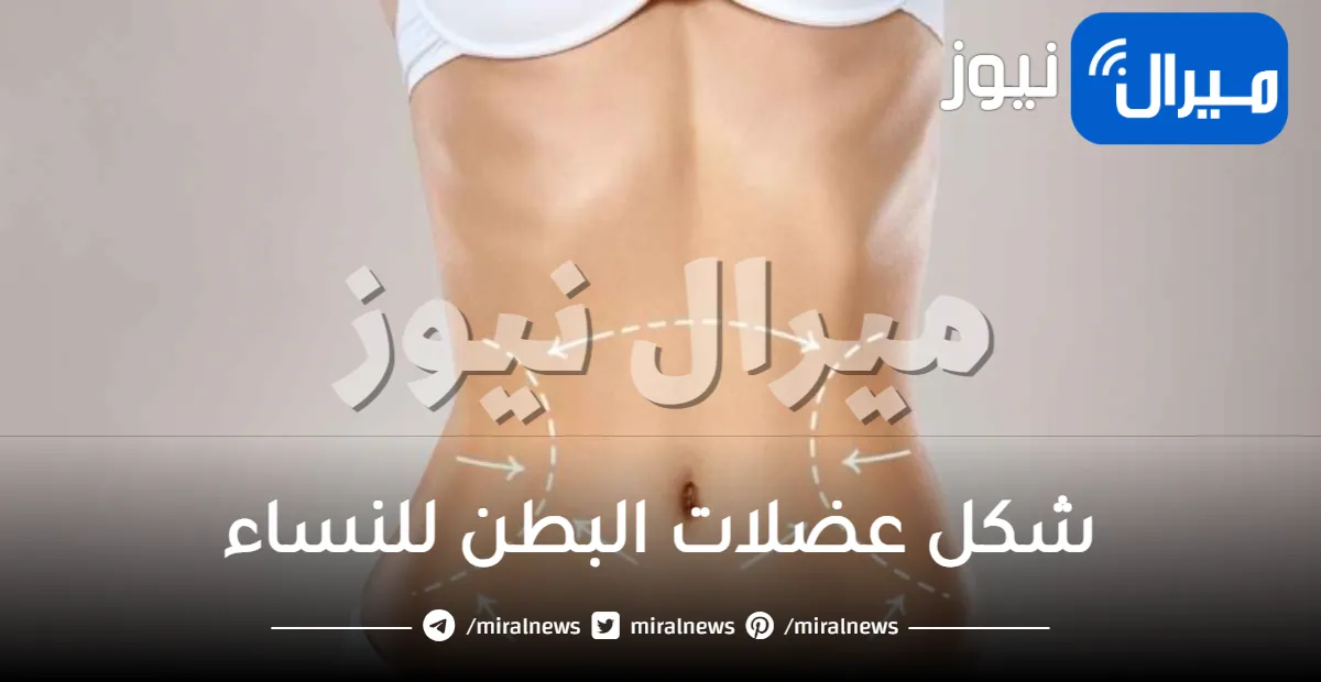 شكل عضلات البطن للنساء