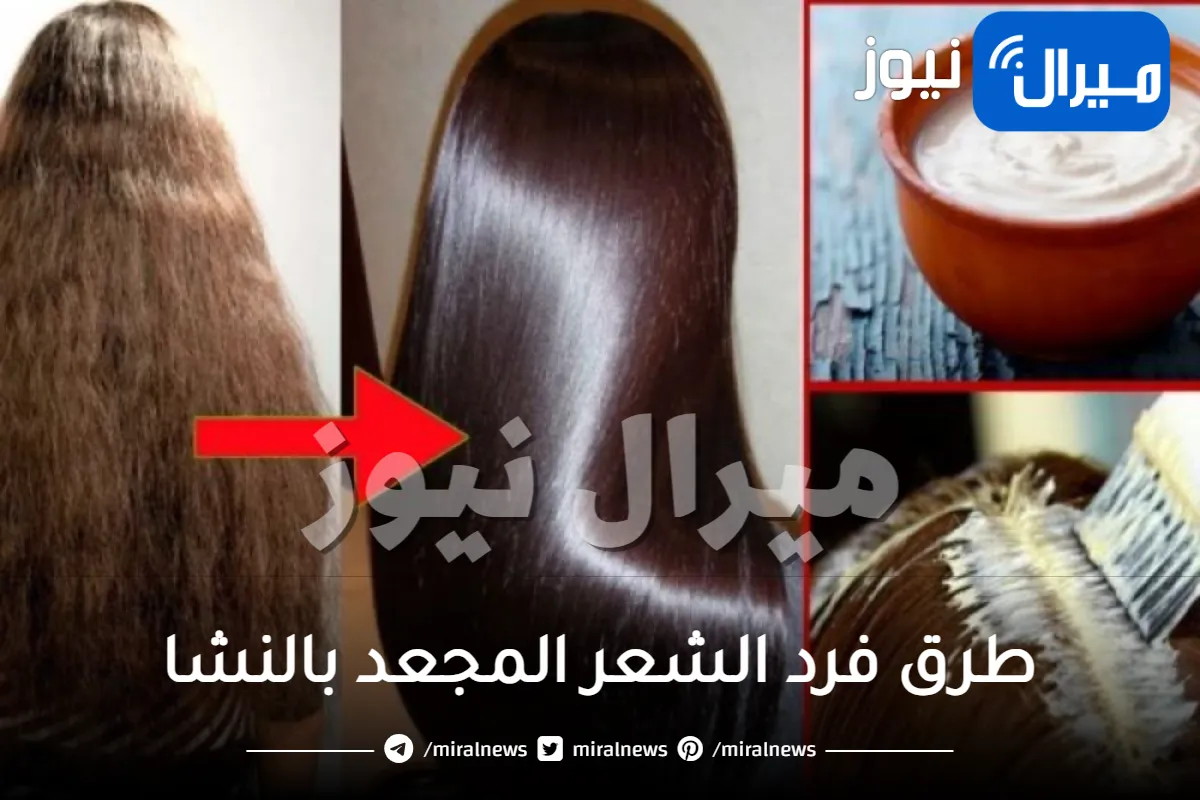 طريقة فرد الشعر بالنشا بالتفصيل
