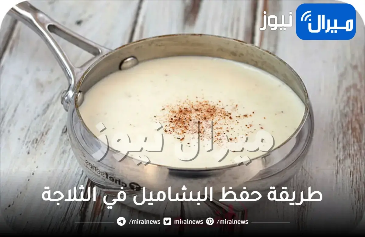 طريقة حفظ البشاميل في الثلاجة