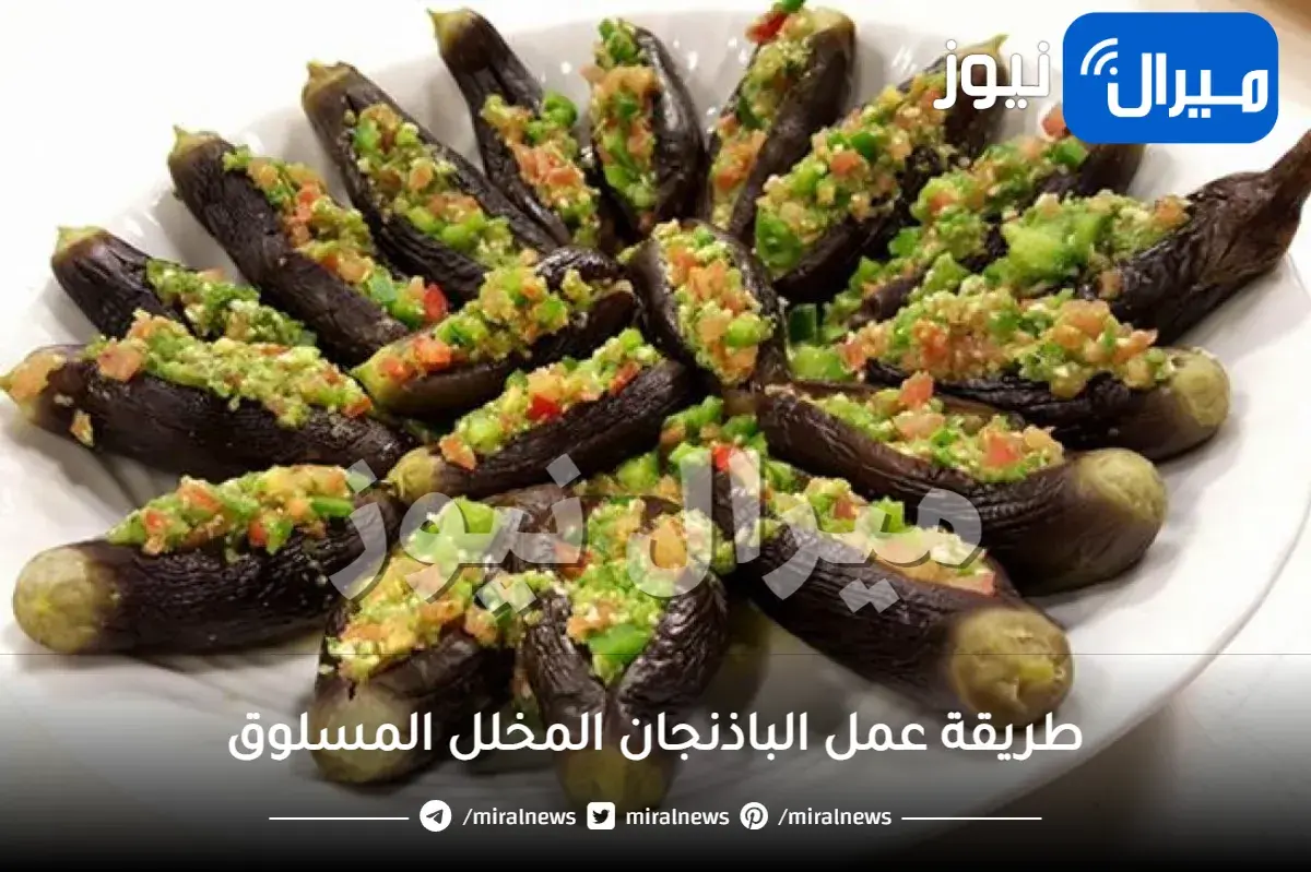 طريقة عمل الباذنجان المخلل المسلوق