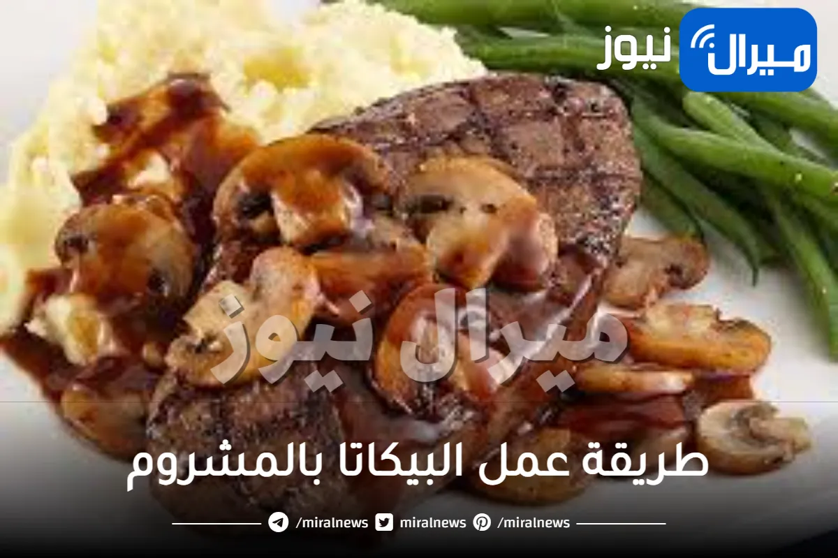 طريقة عمل البيكاتا بالمشروم بمكونات سهلة
