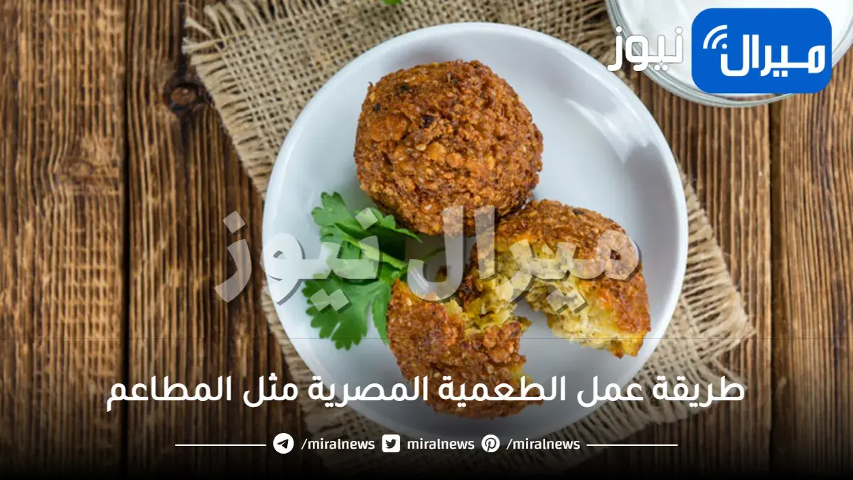 طريقة عمل الطعمية المصرية مثل المطاعم