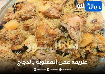 طريقة عمل المقلوبة بالدجاج سهلة