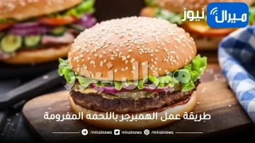 طريقة عمل الهمبرجر باللحمه المفرومة