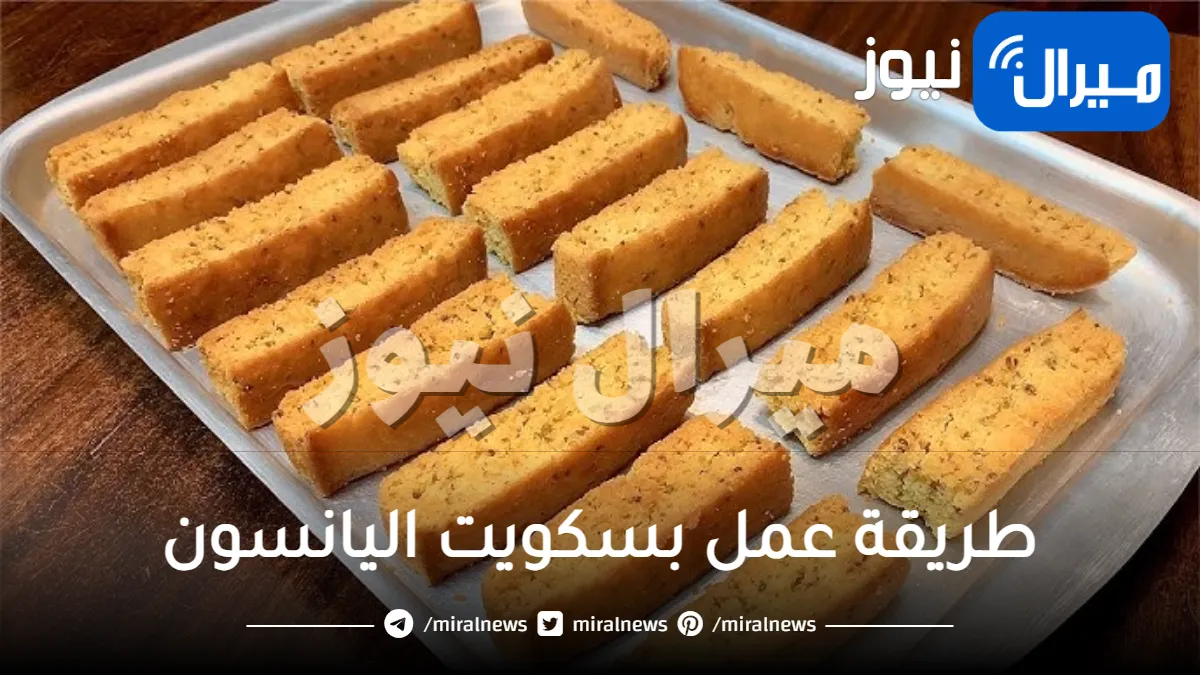 طريقة عمل بسكويت اليانسون بالخطوات على طريقة منال العالم