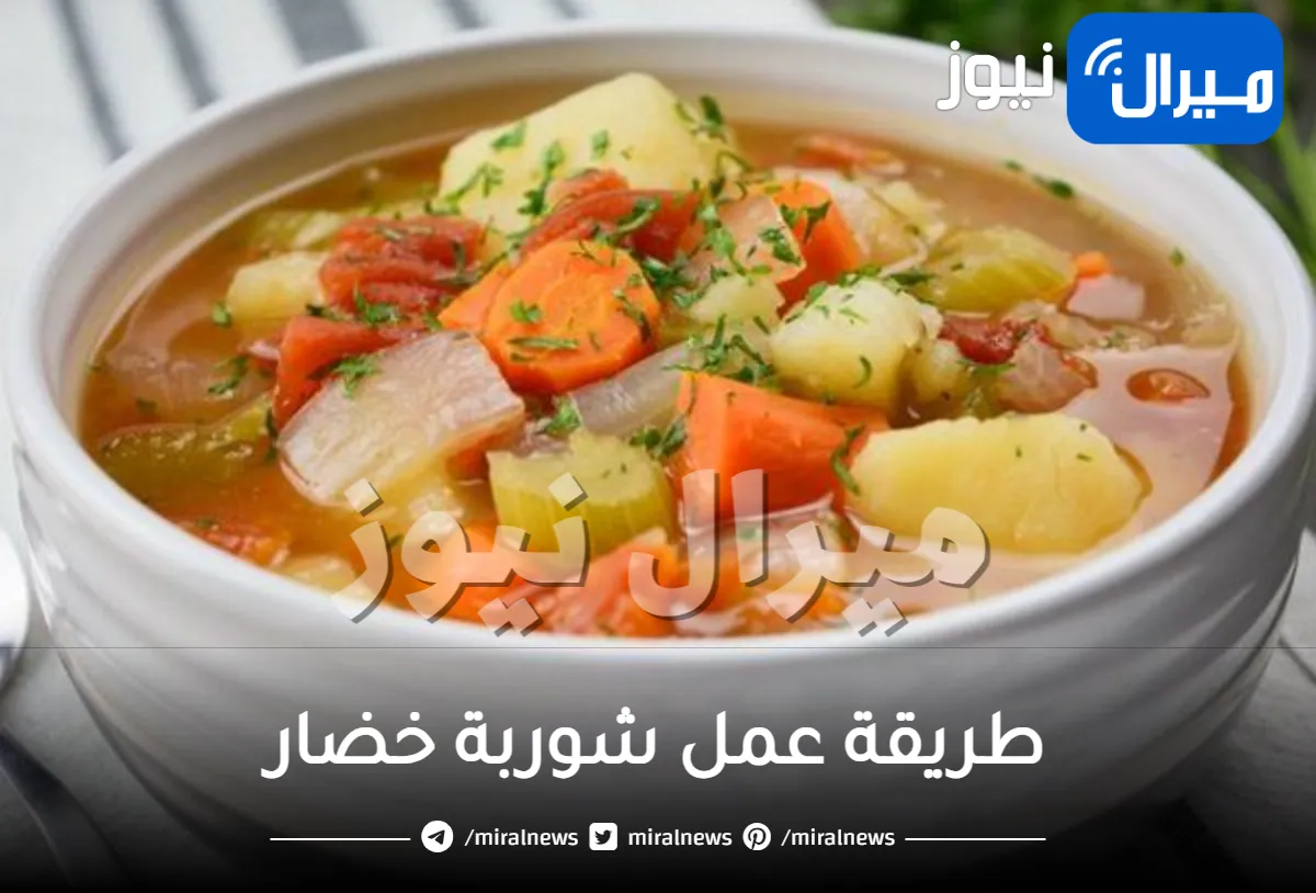 طريقة عمل شوربة خضار خطوة بخطوة