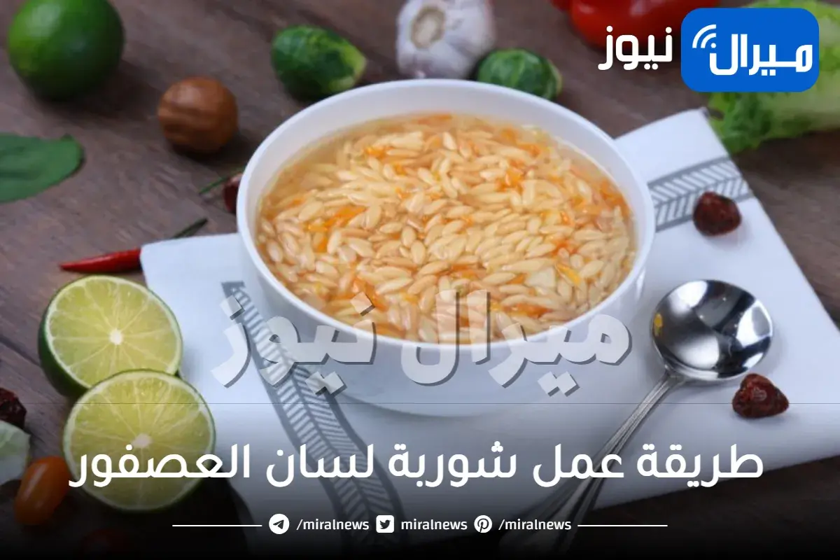 طريقة عمل شوربة لسان العصفور