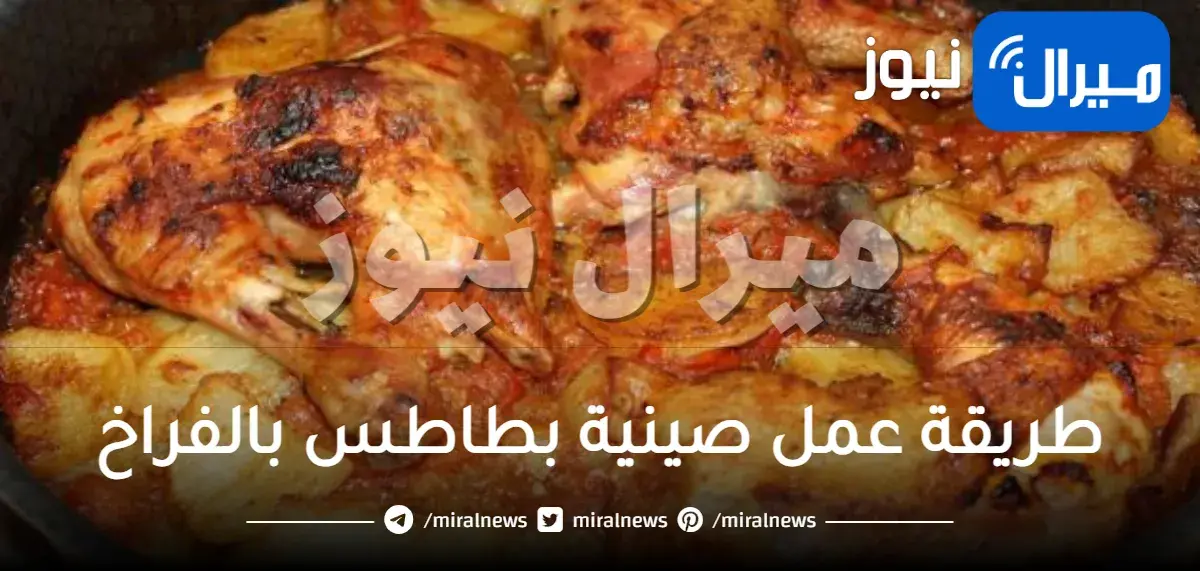 طريقة عمل صينية بطاطس بالفراخ