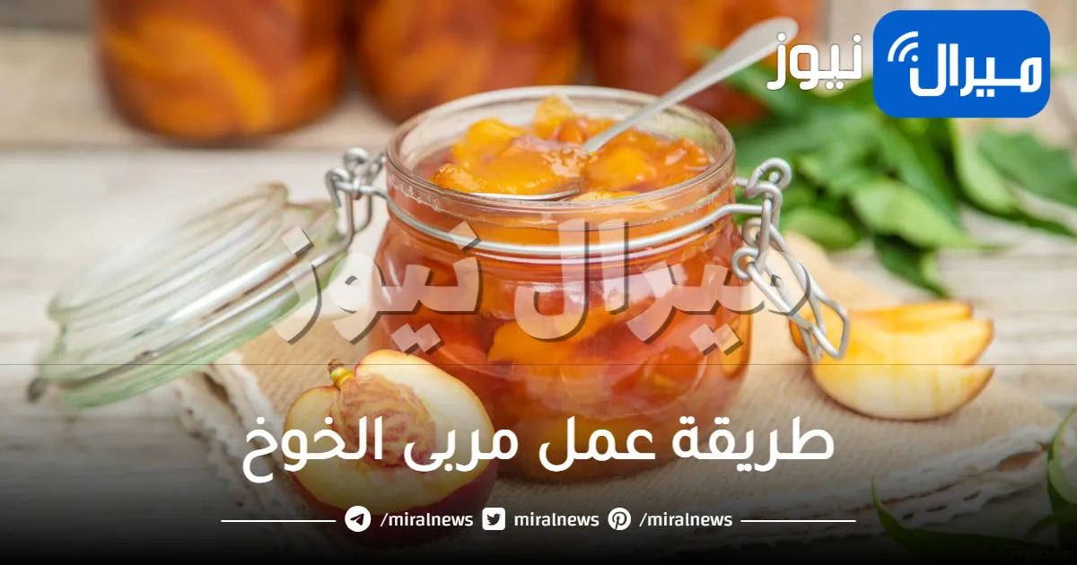 طريقة عمل مربى الخوخ