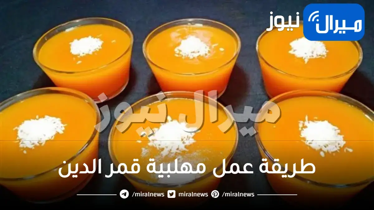 طريقة عمل مهلبية قمر الدين من المشمش