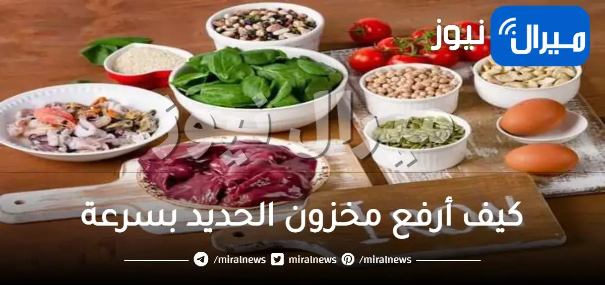 كيف أرفع مخزون الحديد بسرعة