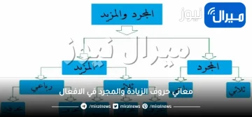 معاني حروف الزيادة والمجرد في الافعال في اللغة العربية