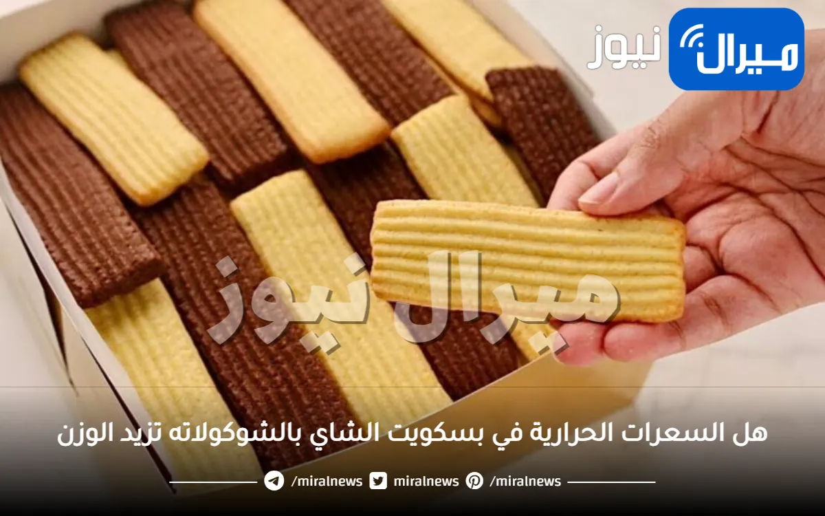 هل السعرات الحرارية في بسكويت الشاي بالشوكلاته تزيد الوزن