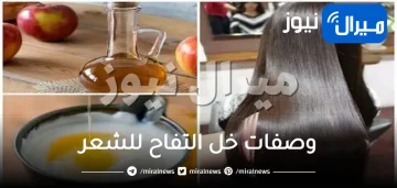وصفات خل التفاح للشعر