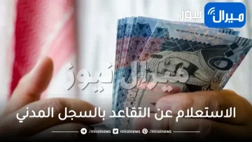 الاستعلام عن التقاعد بالسجل المدني