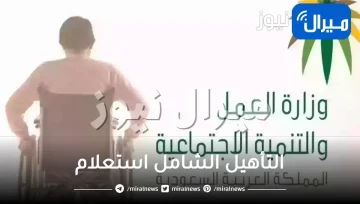 التأهيل الشامل استعلام عن قبول الحالة اون لاين