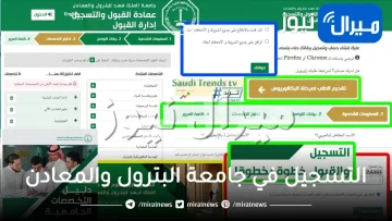 التسجيل في جامعة البترول والمعادن