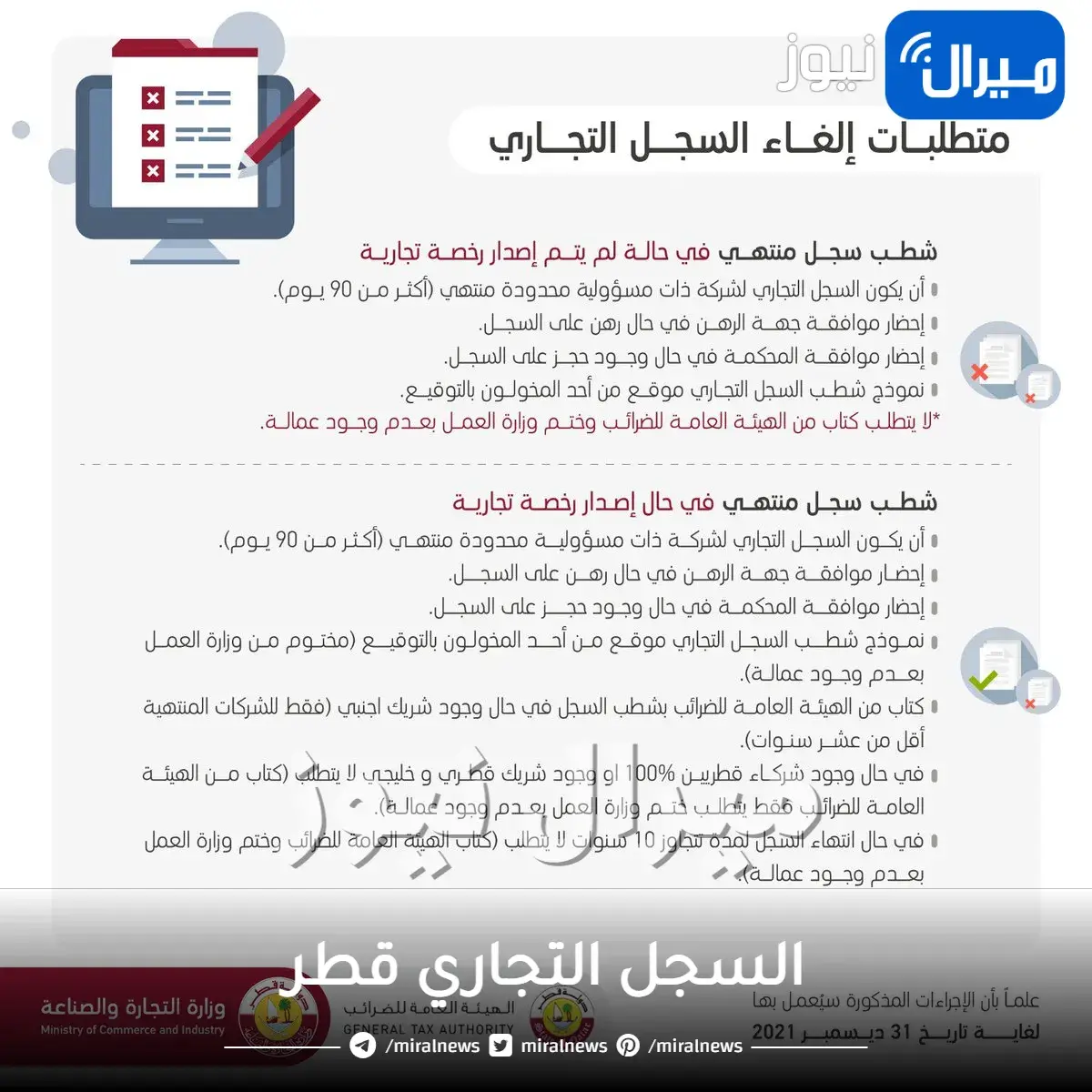 اضافة نشاط في السجل التجاري قطر