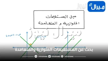 بحث عن المستقيمات المتوازية والمتعامدة