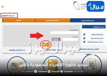 خدمة تسديد فاتورة الكهرباء السعودية بالفيزا