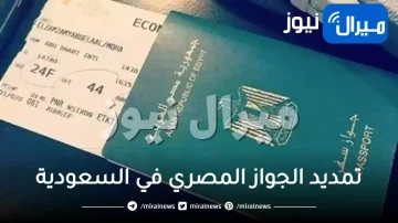 تمديد الجواز المصري في السعودية