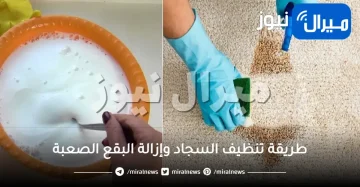 طريقة تنظيف السجاد وإزالة البقع الصعبة