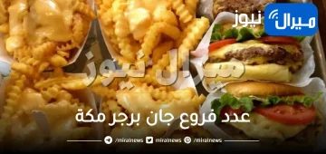 عدد فروع جان برجر مكة