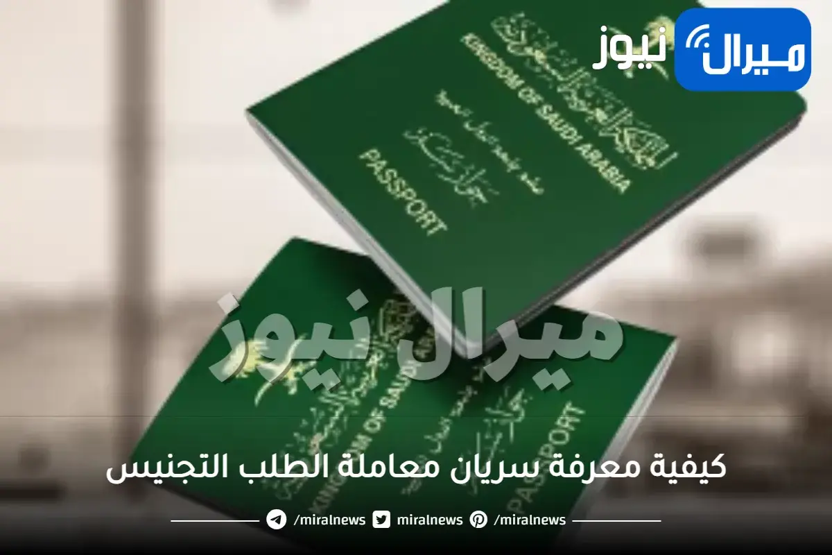 كيفية معرفة سريان معاملة الطلب التجنيس