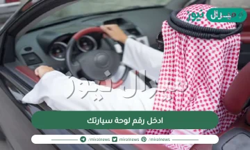 ادخل رقم لوحة سيارتك