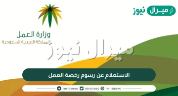 الاستعلام عن رسوم رخصة العمل