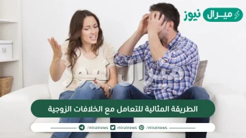 الطريقة المثالية للتعامل مع الخلافات الزوجية