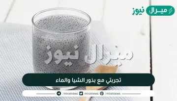 تجربتي مع بذور الشيا والماء