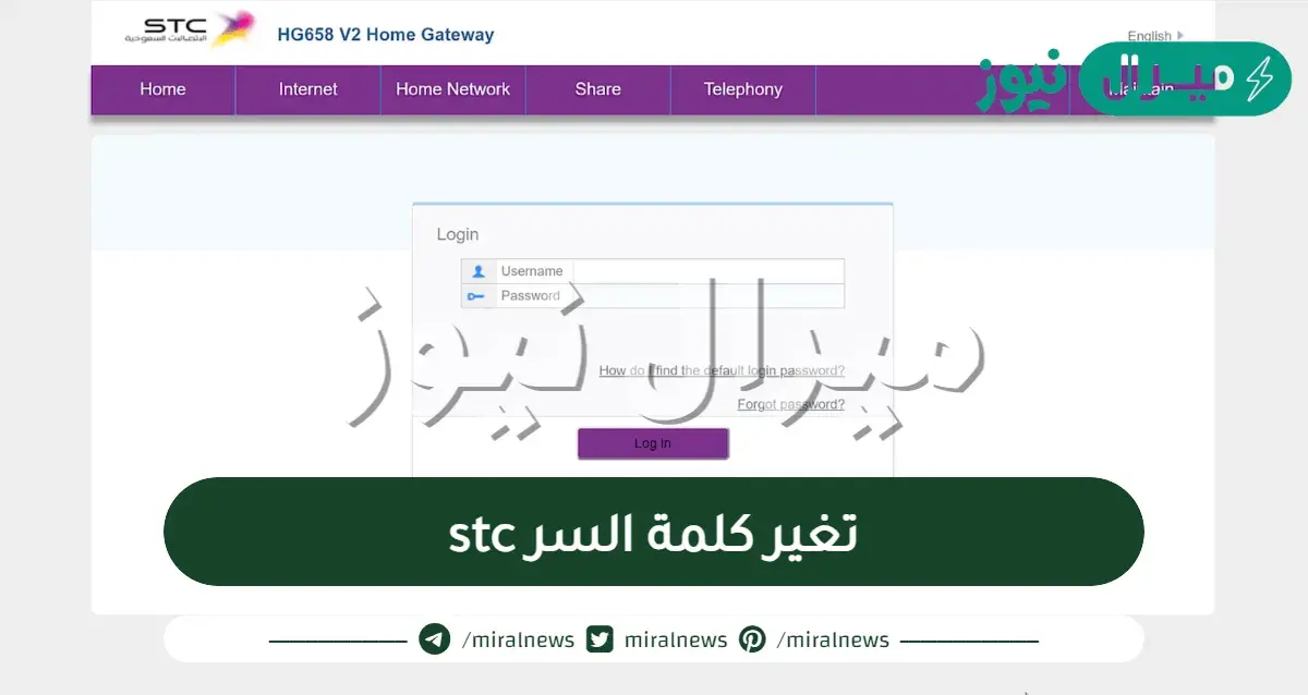 192.168.1.1 تغير كلمة السر stc