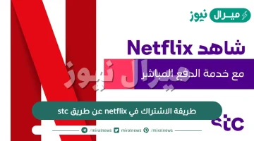 طريقة الاشتراك في netflix عن طريق stc