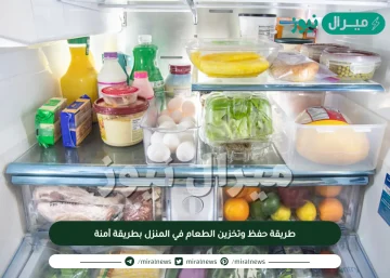 طريقة حفظ وتخزين الطعام في المنزل بطريقة آمنة