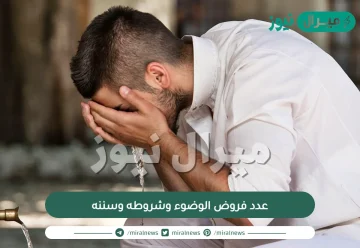 عدد فروض الوضوء وشروطه وسننه