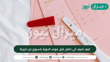 كيف اعرف اني حامل قبل موعد الدورة باسبوع عن تجربة